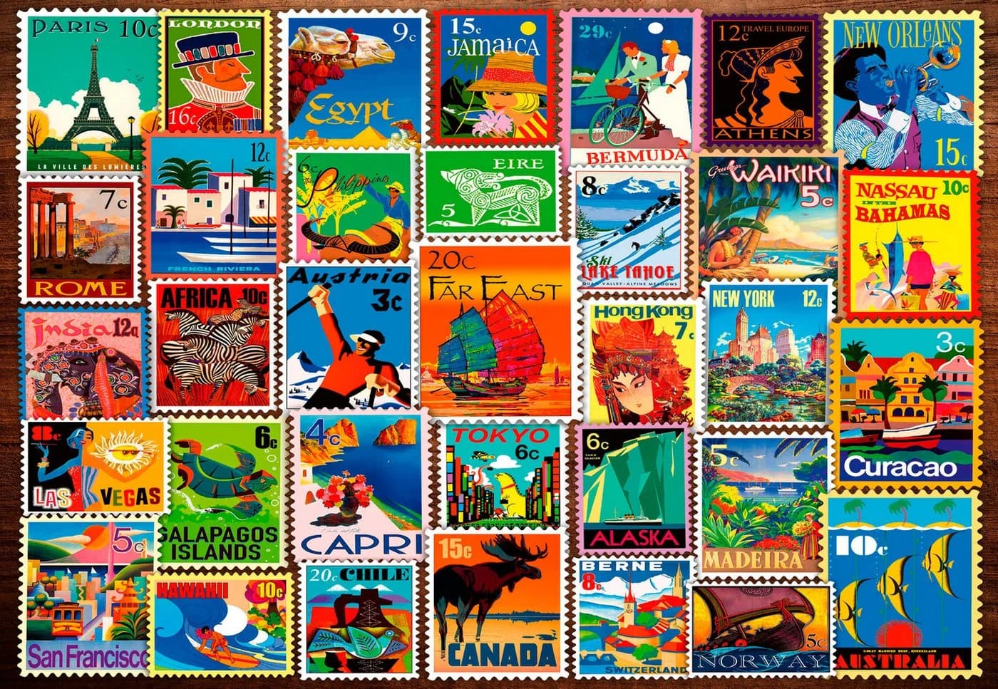 Ravensburger Puzzle Feel Well & Puzzle Briefmarken 200 Teile XL Erwachsene - Bild 5