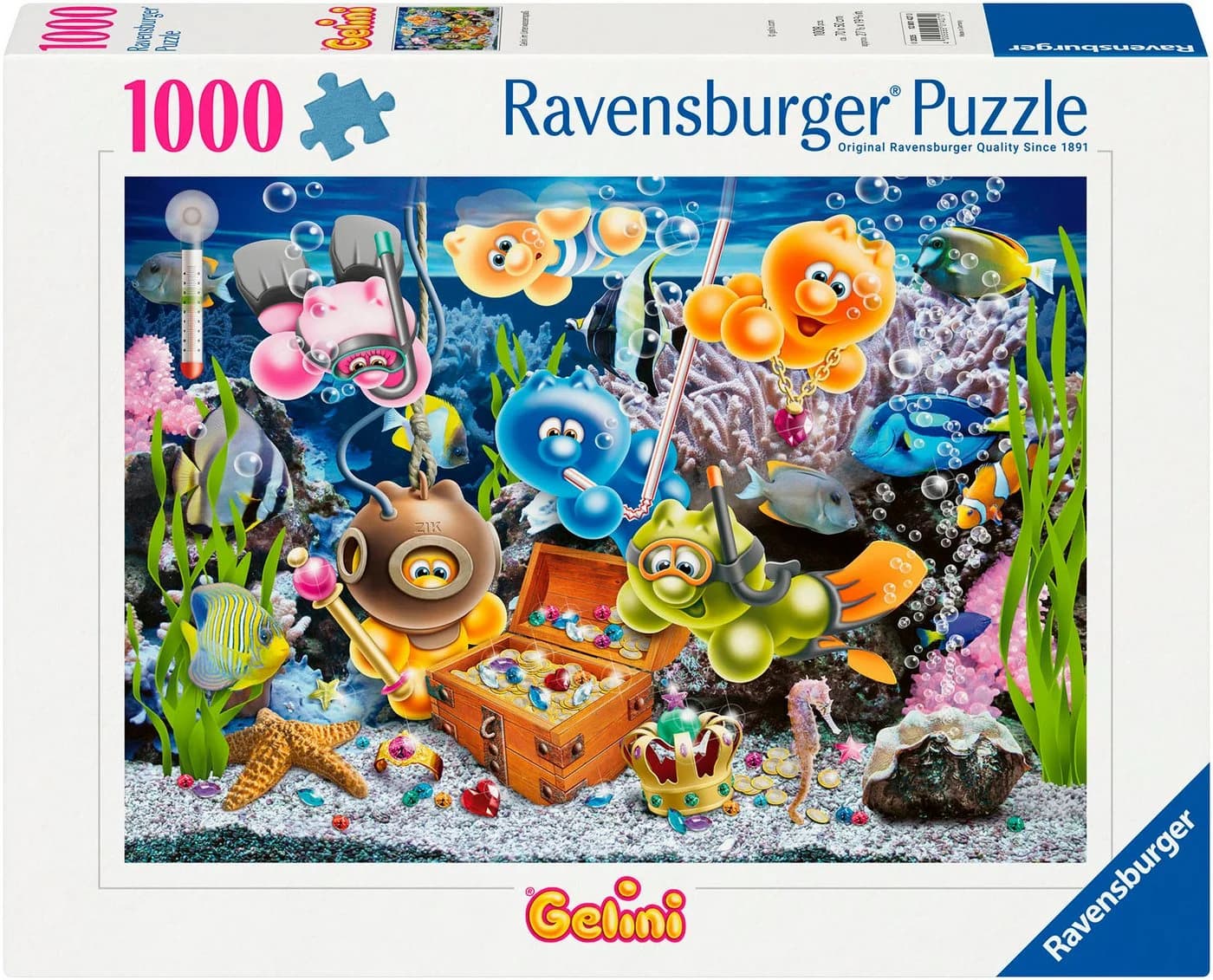 Ravensburger Puzzle 1000 Teile Gelini im Unterwasserspaß - Bild 2