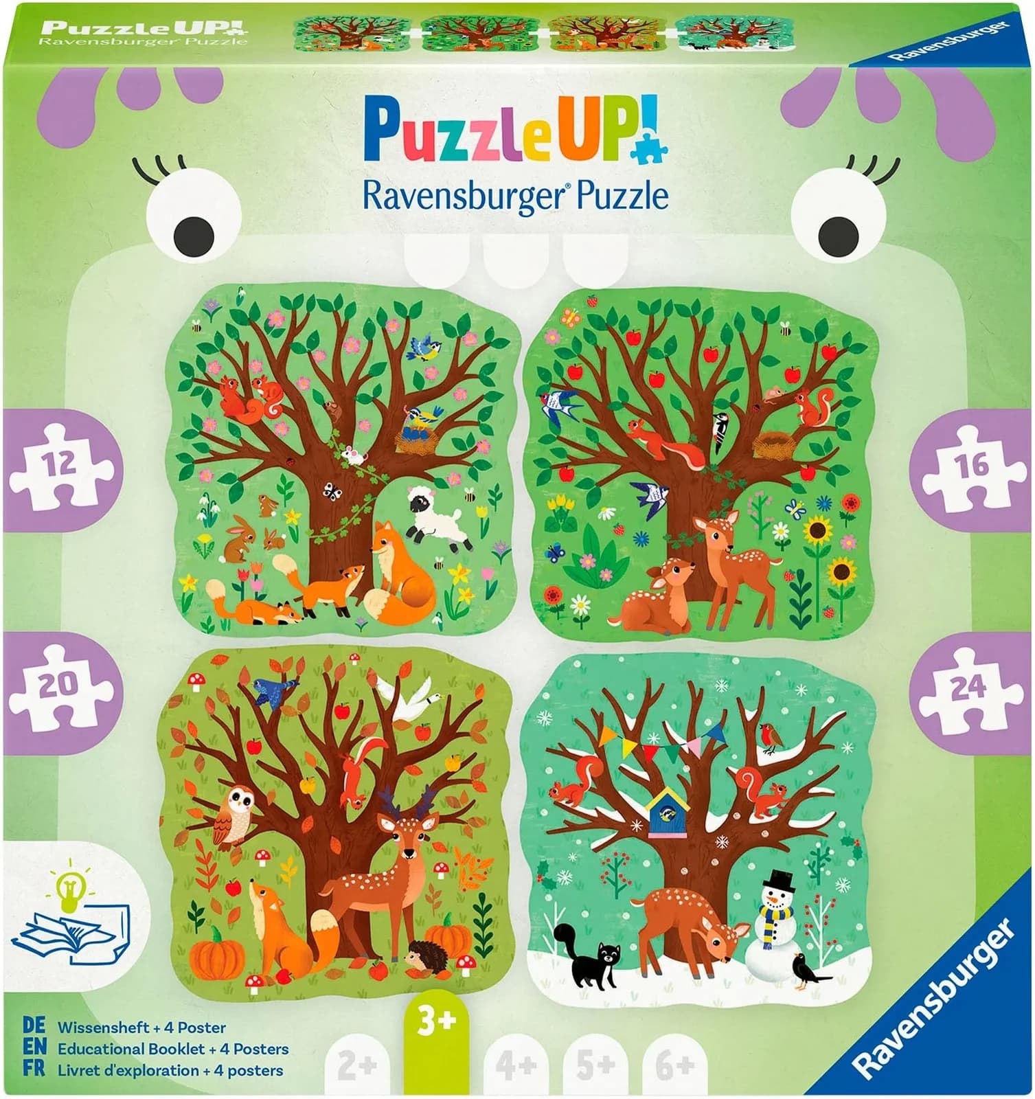 Ravensburger PuzzleUP Vier Jahreszeiten Kinderpuzzle Pappe Bunt