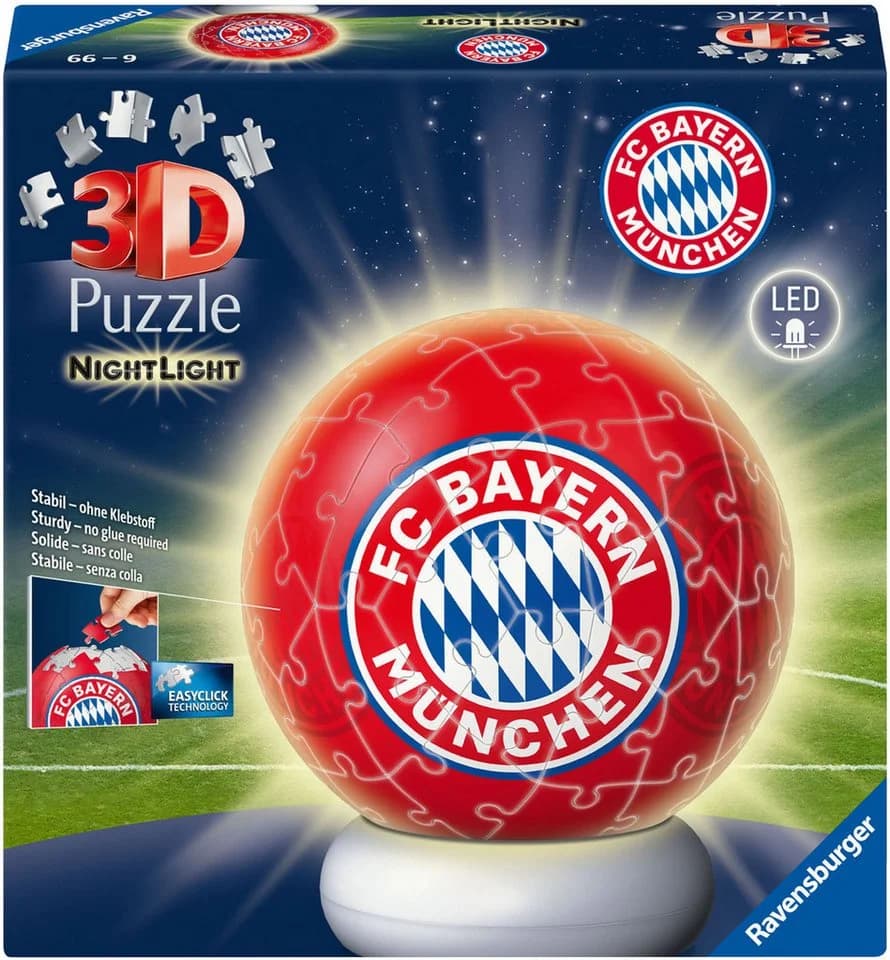 Ravensburger 3D Puzzle Nachtlicht FC Bayern München Puzzle-Ball - Bild 3