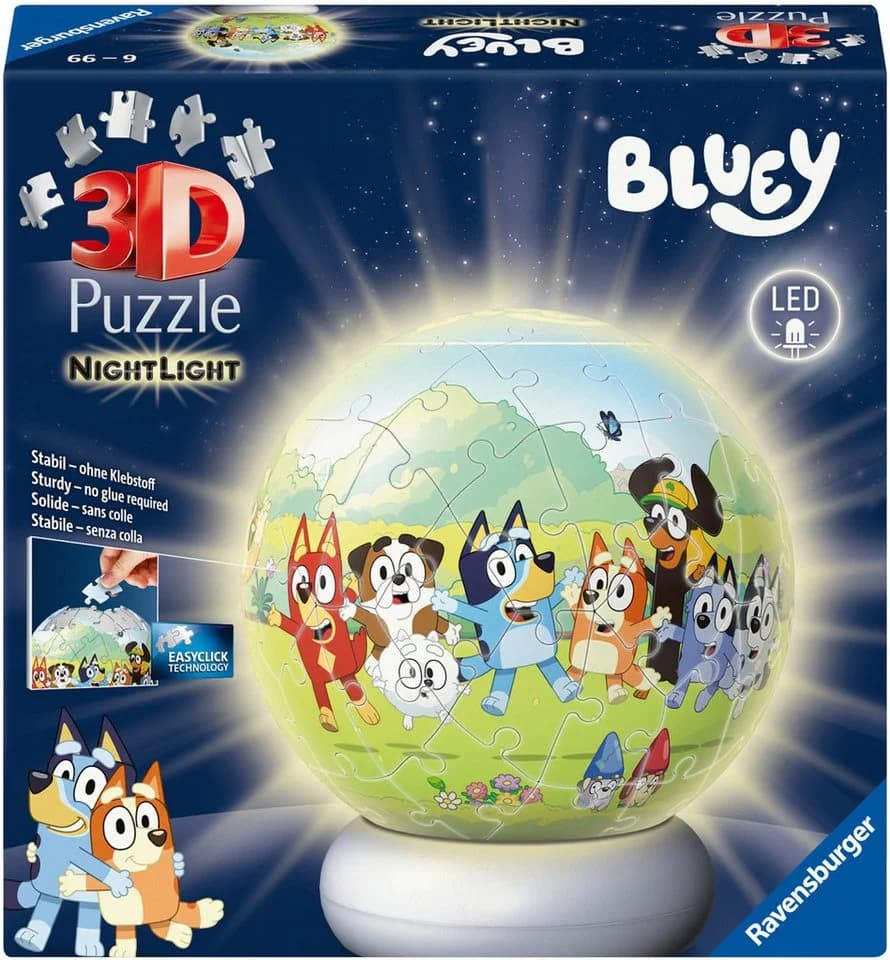 Ravensburger 3D Puzzle-Ball Nachtlicht Bluey - Bild 4