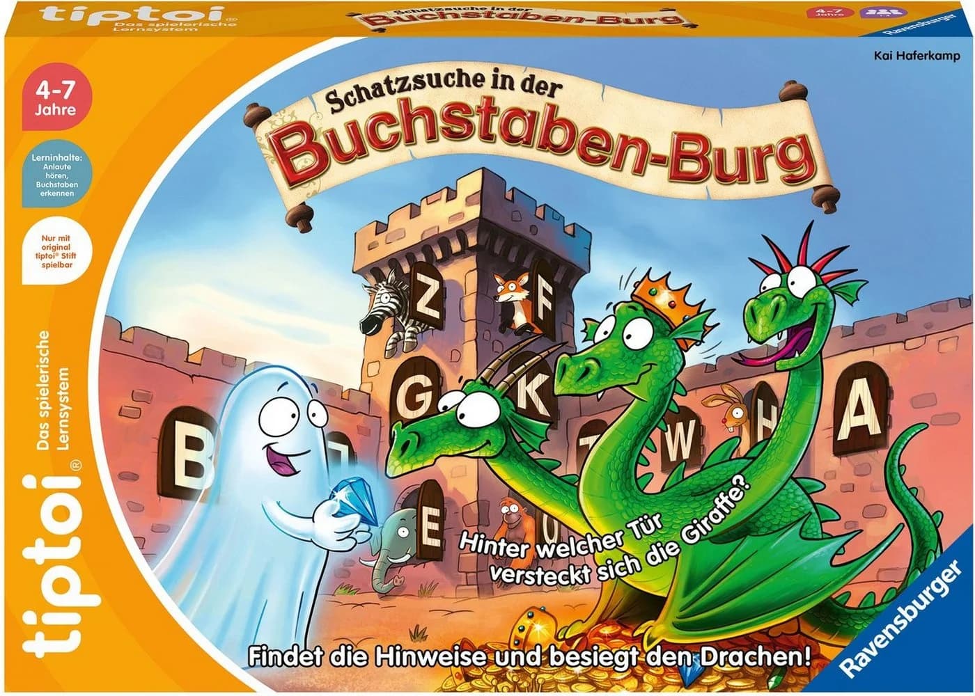 Ravensburger tiptoi Spiel Schatzsuche Buchstaben-Burg Bunt Made in Europe - Bild 3
