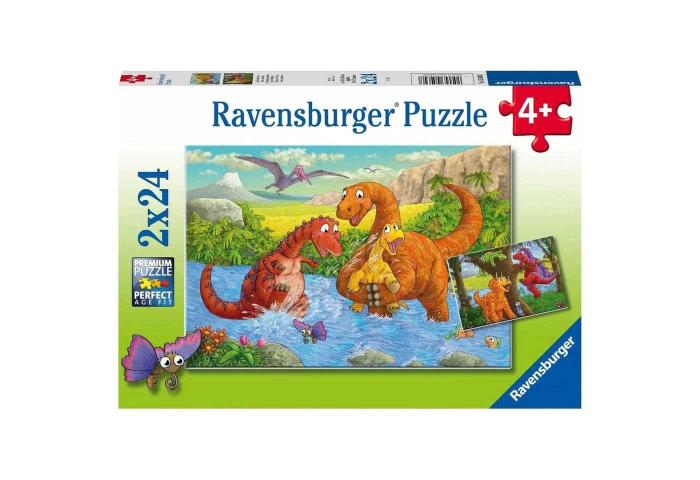 Ravensburger Kinder Puzzle Spielende Dinos 2 x 24 Teile - Bild 2