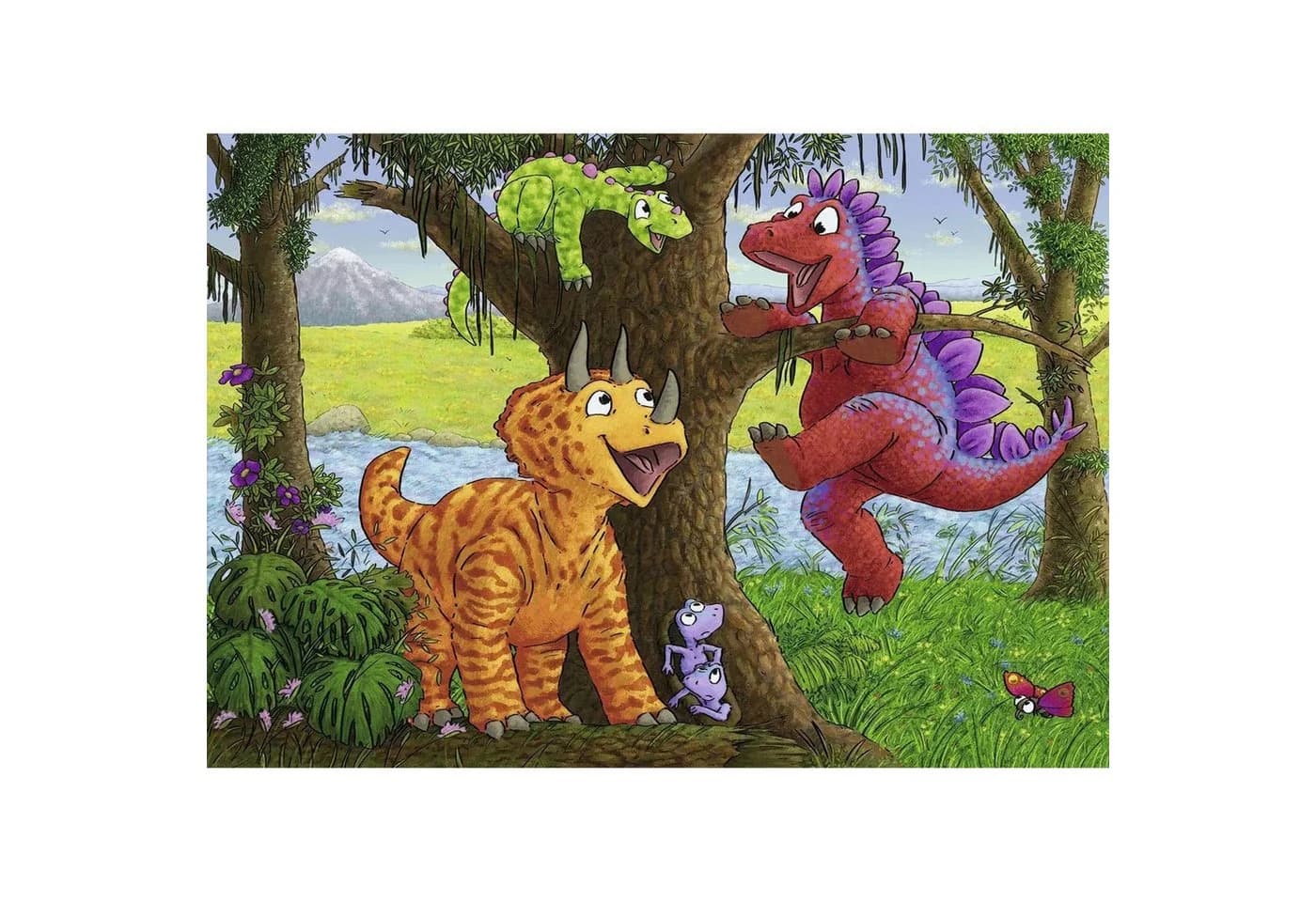 Ravensburger Kinder Puzzle Spielende Dinos 2 x 24 Teile - Bild 3