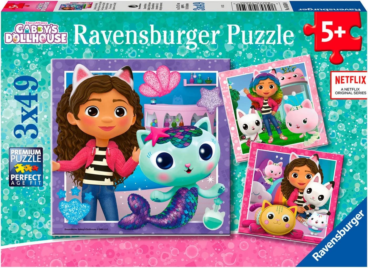 Ravensburger Puzzle Spielzeit mit Gabby 147 Teile 3x49 Bunt - Bild 2