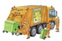 Ravensburger Rahmenpuzzle Müllabfuhr 35 Teile Bild 1