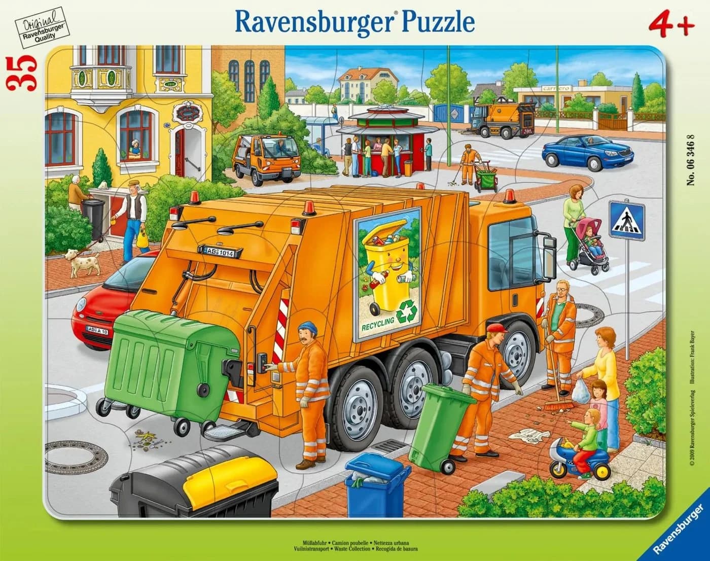Ravensburger Rahmenpuzzle Müllabfuhr 35 Teile - Bild 3