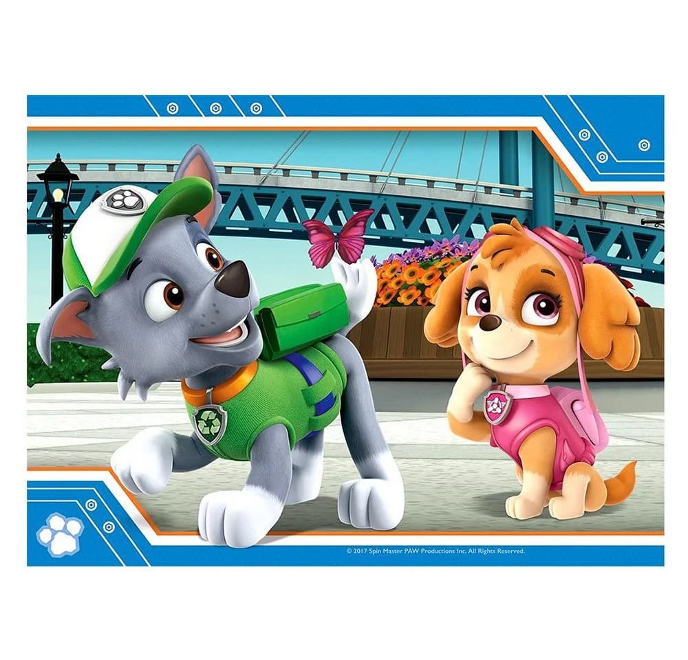 PAW PATROL Puzzle 4 in 1 Kinder Puzzle Box Motiv Freunde Ravensburger