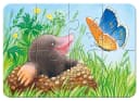 Ravensburger Puzzle Süße Gartenbewohner 4 Motive Bild 1