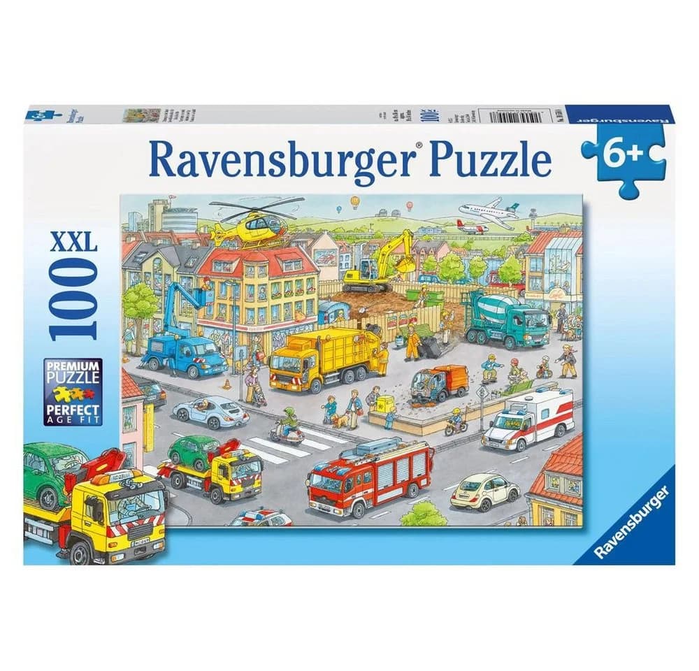 Ravensburger Puzzle Fahrzeuge in der Stadt 100/199 Teile Bunt - Bild 2
