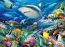 Ravensburger Puzzle Kinderpuzzle 100 XXL Teile - Riff der Haie Bild 1