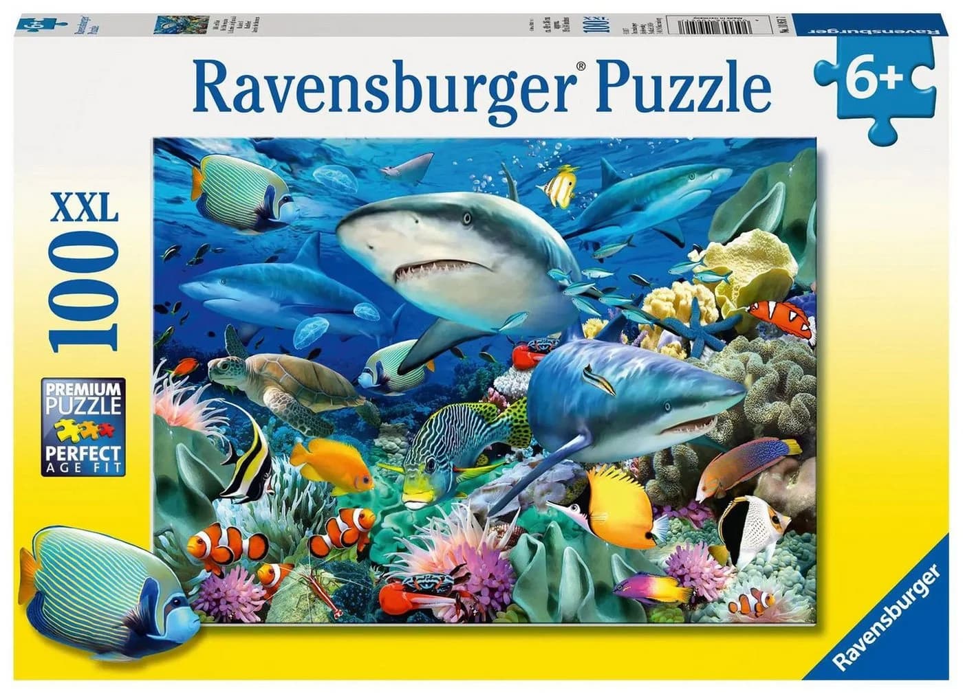Ravensburger Puzzle Kinderpuzzle 100 XXL Teile - Riff der Haie - Bild 2