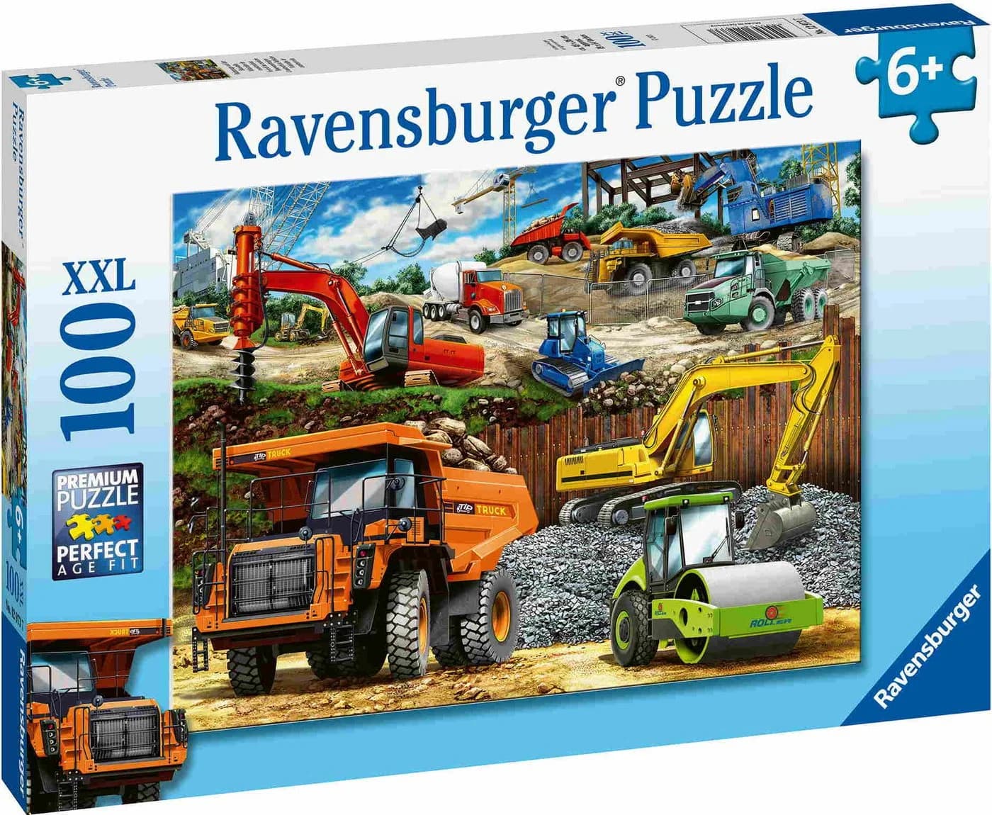 Ravensburger Puzzle 100 XXL Teile Baufahrzeuge Kinderpuzzle - Bild 3