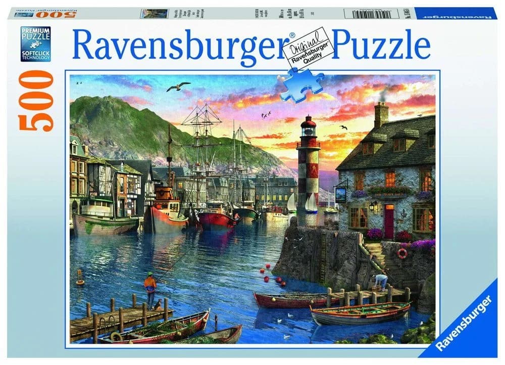 Ravensburger Puzzle Morgens am Hafen 500 Teile - Bild 2
