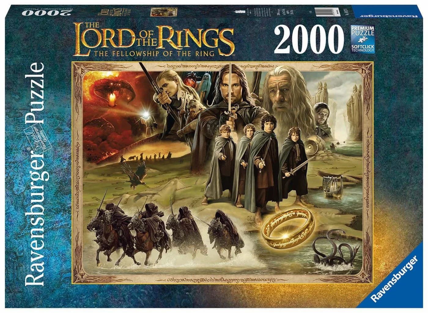 Ravensburger Puzzle Herr der Ringe 2000 Teile Made in Germany - Bild 2
