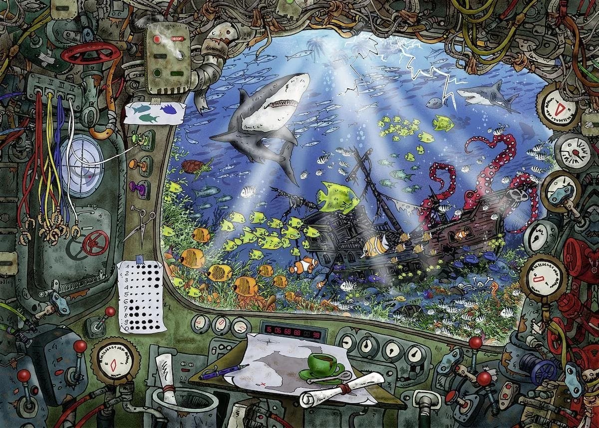 Ravensburger Puzzle EXIT, 4: Im U-Boot, 759 Teile