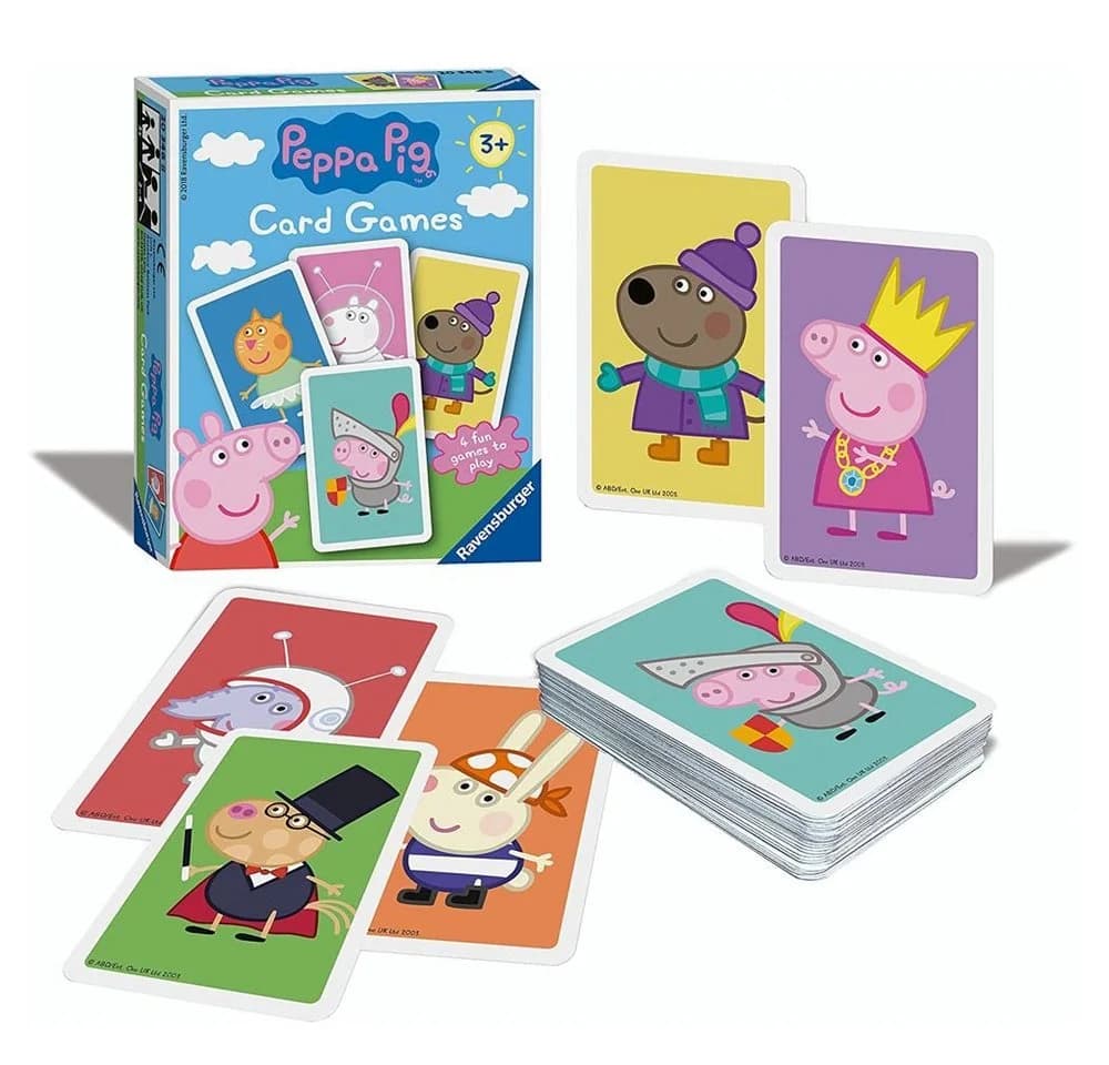 Peppa Pig Kartenspiel 4 in 1 Spiele Peppa Wutz Ravensburger
