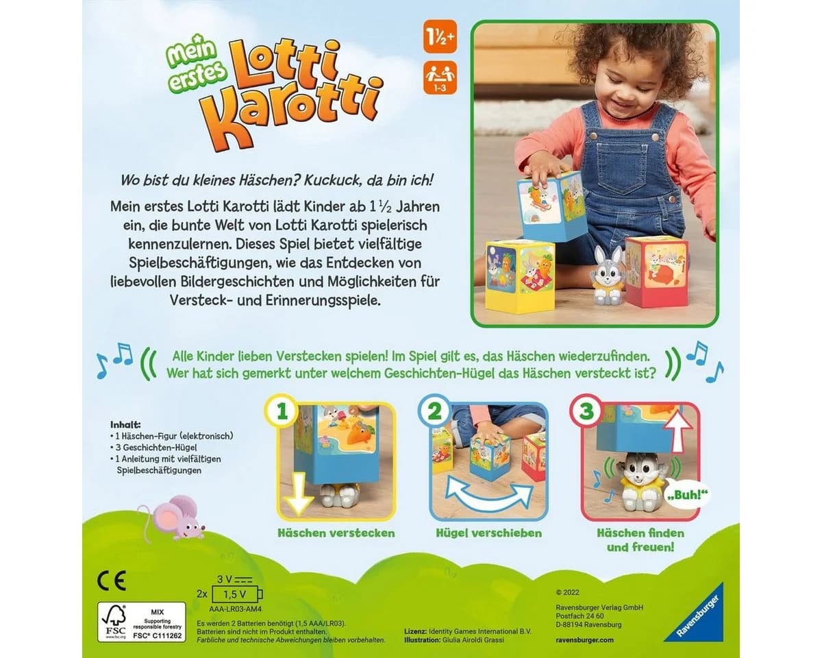 Ravensburger Spiel Mein erstes Lotti Karotti Bunt Kinder Spiel Made in Europe - Bild 4