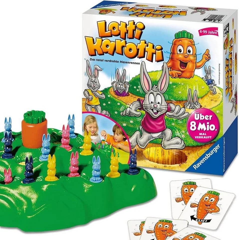 Ravensburger Lotti Karotti Brettspiel Familienspiel 2-4 Spieler ab 4 Jahren - Bild 2