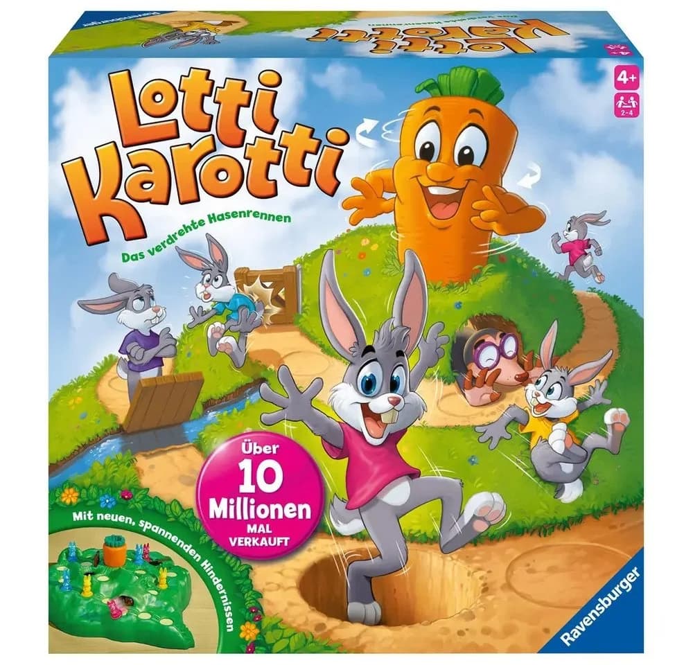 Ravensburger Lotti Karotti Wettlaufspiel Bunt für Kinder ab 4 Jahren - Bild 2