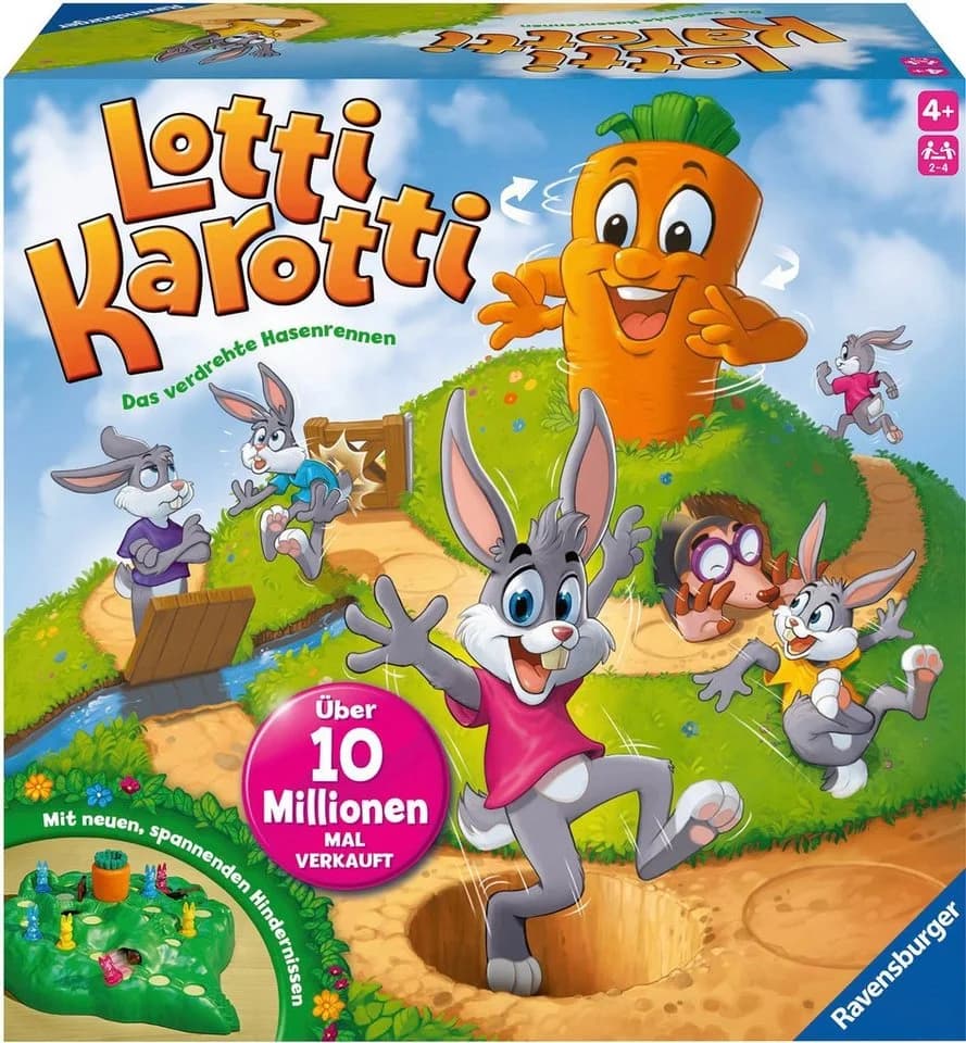 Ravensburger Lotti Karotti Wettlaufspiel Bunt für Kinder ab 4 Jahren - Bild 3