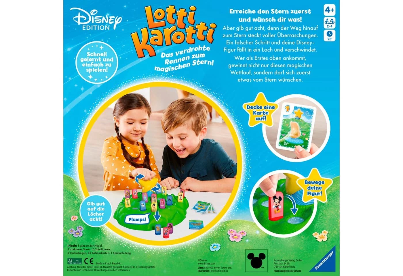 Ravensburger Spiel Lotti Karotti Disney Edition Bunt Kunststoff