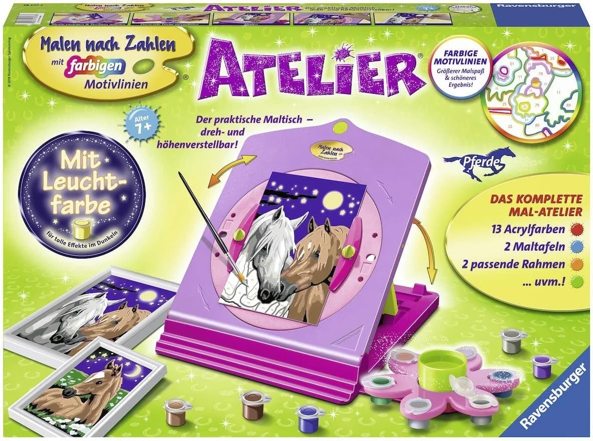 Ravensburger Spiel Atelier Pferde - Dreh- und höhenverstellbare Staffelei - Bild 2