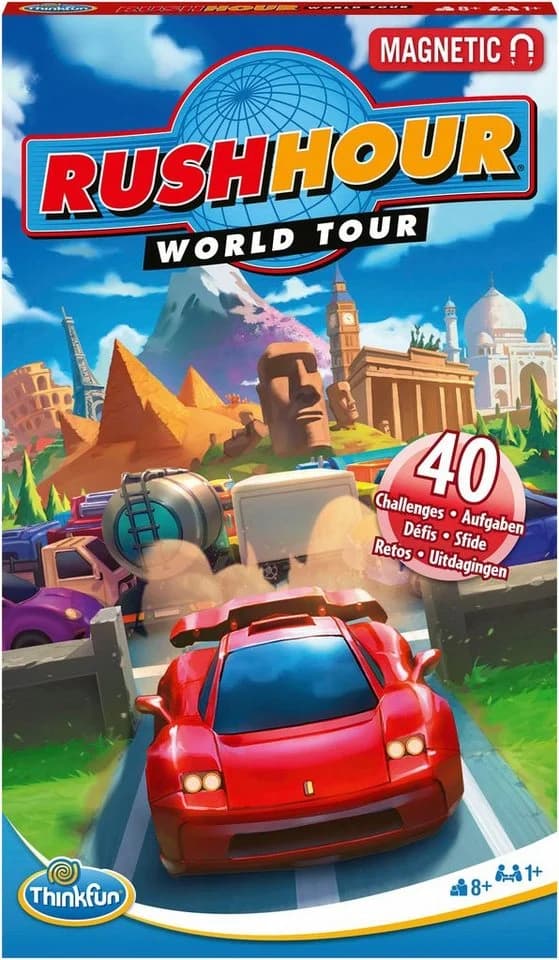 Thinkfun® Spiel Rush Hour® World Tour - Magnetisches Reise-Knobelspiel - Bild 2
