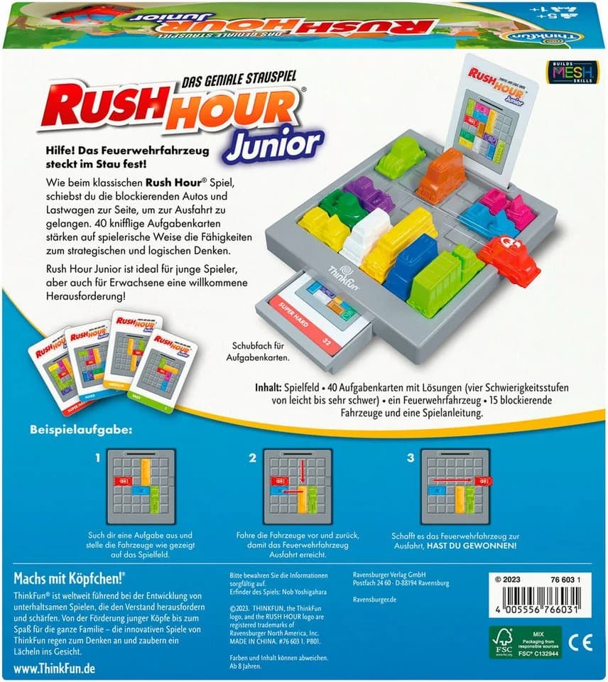 Thinkfun® Spiel Rush Hour® Junior, Kinderspiel - Bild 4