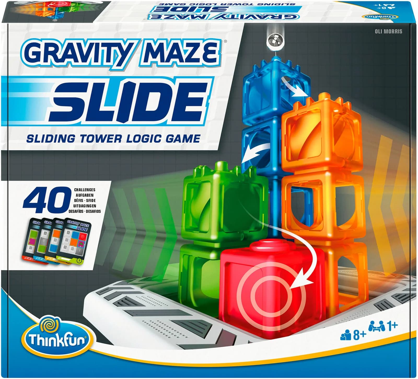 ThinkFun Gravity Maze Slide Kugelbahn-Logikspiel bunt