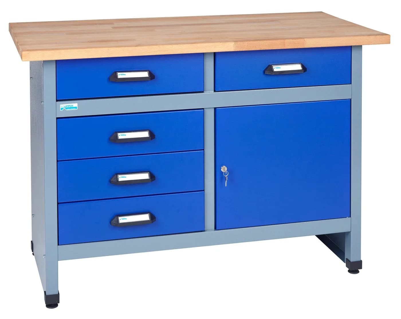 KÜPPER Werkbank 12047 mit 5 Schubladen und Buchenplatte