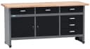 KÜPPER Werkbank 12170 170x84x60 cm 6 Schubladen 2 Türen 300 kg Traglast Bild 2