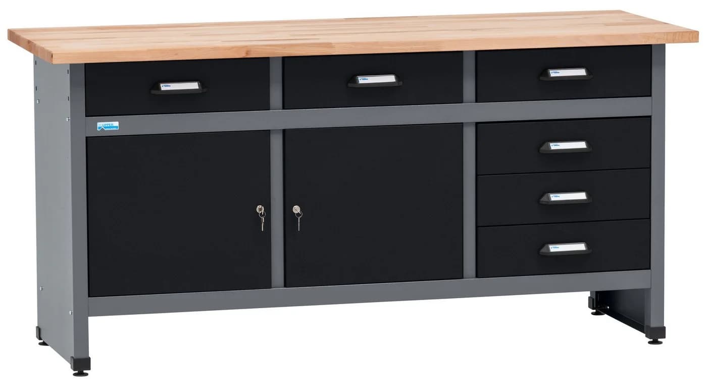 KÜPPER Werkbank 12170 170x84x60 cm 6 Schubladen 2 Türen 300 kg Traglast - Bild 2