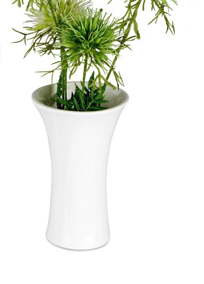 Sandra Rich Porzellan Vase Tulip Creme-Weiß
