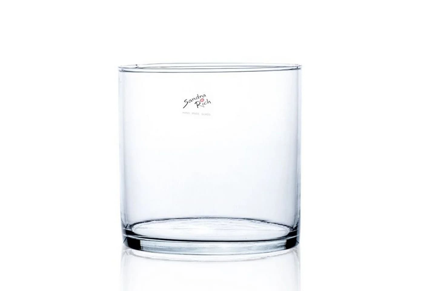 Sandra Rich Dekovase Cyli Transparent Glas Hot Cut - Bild 2