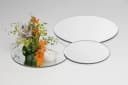 Sandra Rich Kerzentablett Glasplatte Spiegelplatte Mirror rund Bild 1