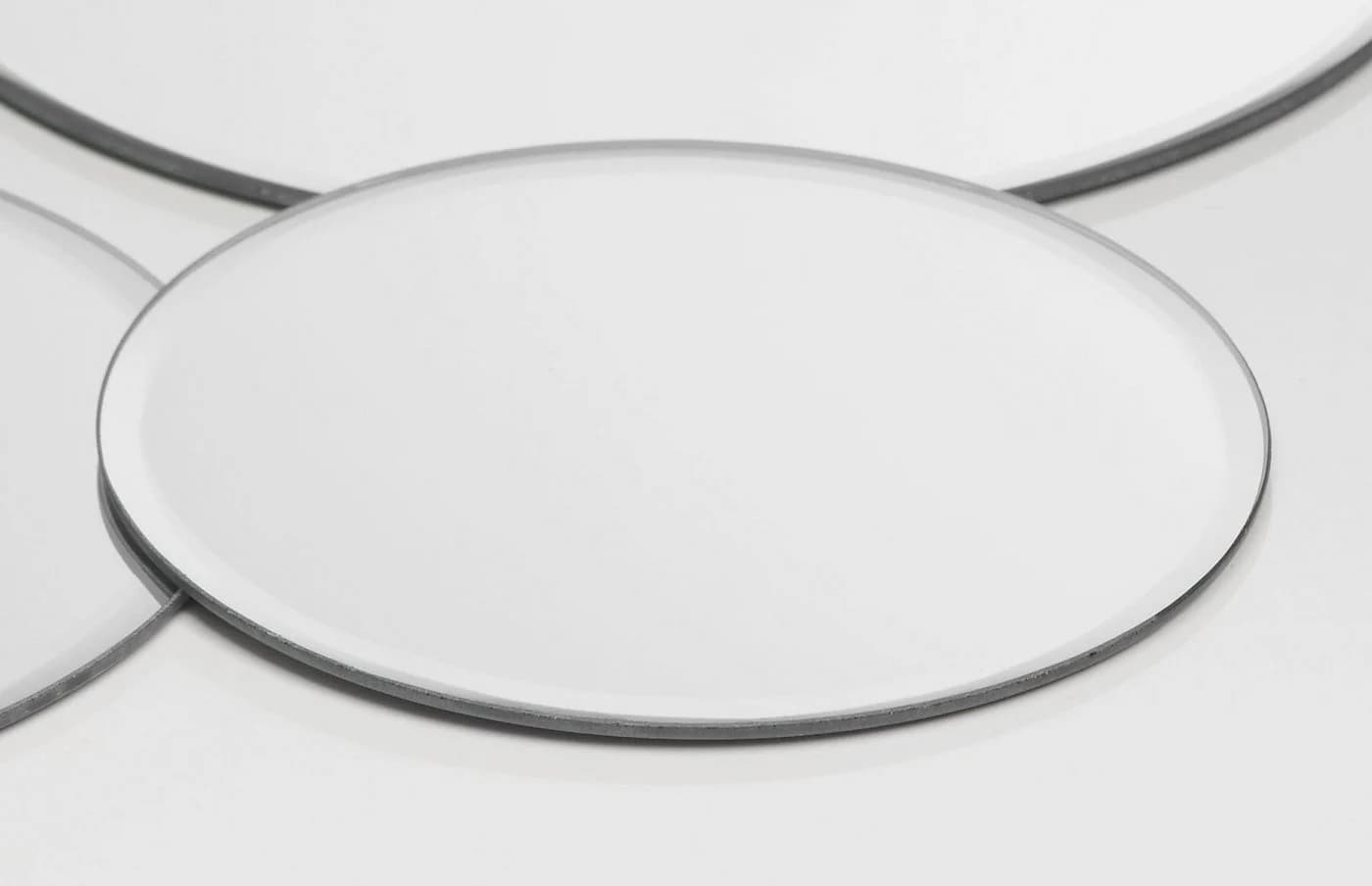 Sandra Rich Kerzentablett Glasplatte Spiegelplatte Mirror rund - Bild 2
