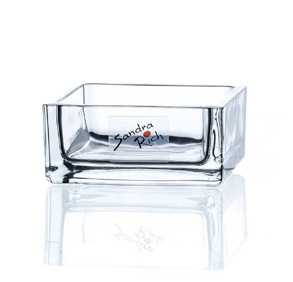 Sandra Rich Teelichthalter Glas Schale Clear - Bild 2
