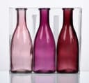 Sandra Rich Glas Vase Bottle groß Rosa 3-teilig Bild 2