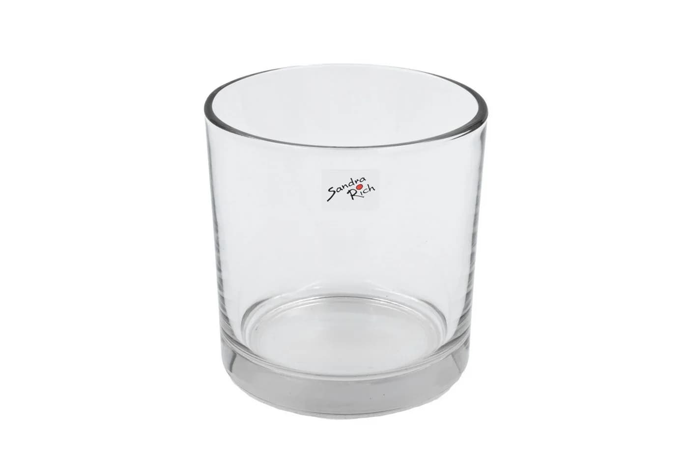Sandra Rich Glastopf 14x14cm Transparent Windlicht Pflanztopf - Bild 2