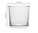 Sandra Rich Glastopf 14x14cm Transparent Windlicht Pflanztopf Bild 3