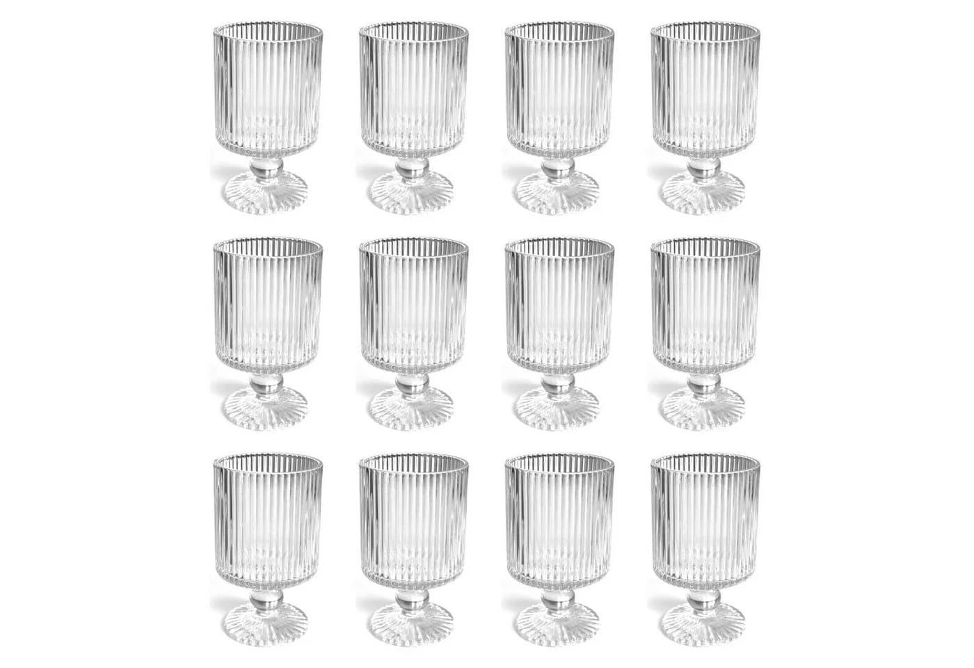 Sandra Rich Teelichthalter Kelch 12er Set Glas Transparent - Bild 2