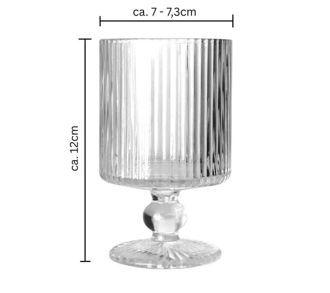 Sandra Rich Teelichthalter Kelch 12er Set Glas Transparent - Bild 3