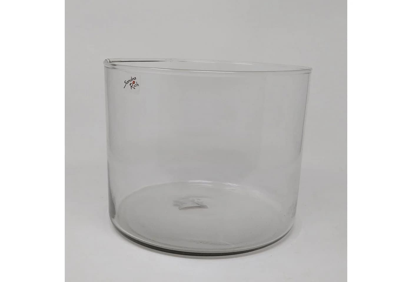 Sandra Rich Dekovase Cyli Hot Cut Glas transparent