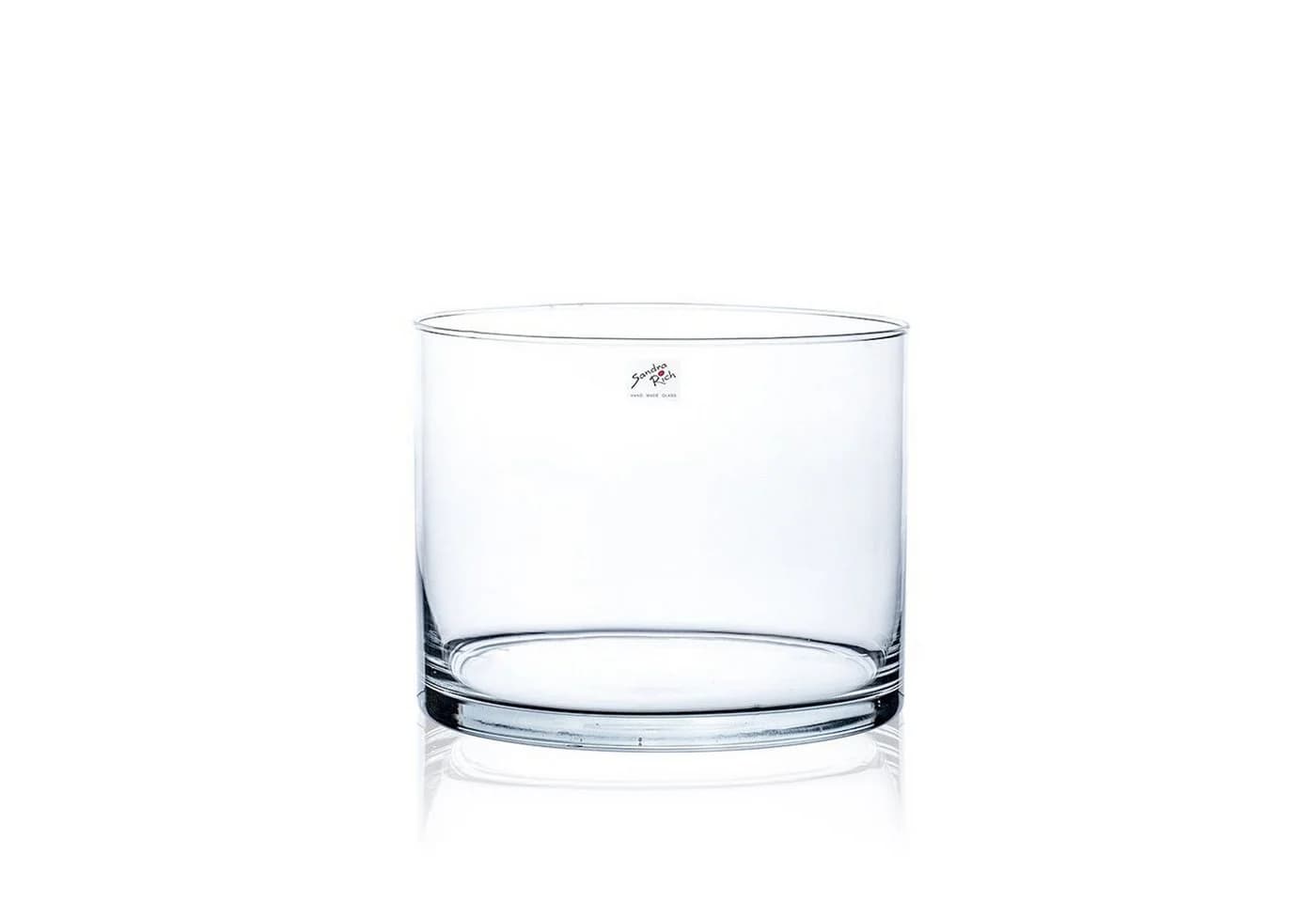 Sandra Rich Dekovase Cyli Hot Cut Glas transparent - Bild 2