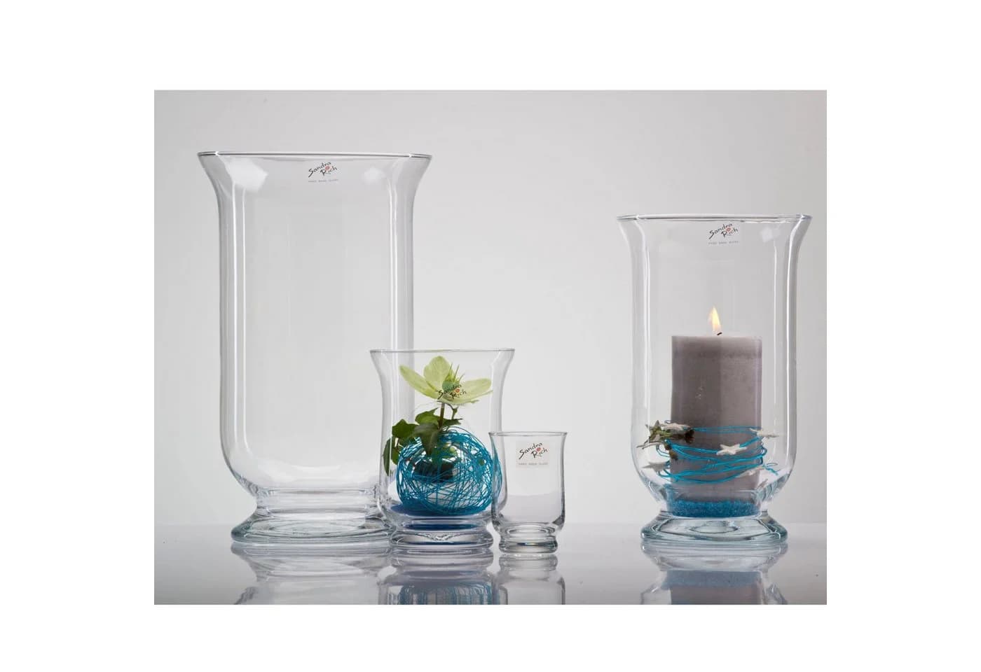 Sandra Rich Windlicht Hurricane Transparent Glas