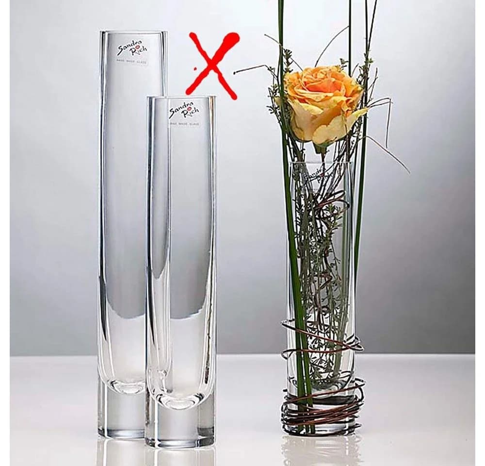 Sandra Rich Dekovase SOLIFLEUR Transparent Glas
