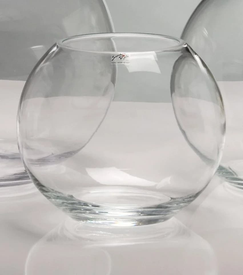 Sandra Rich Dekovase Glasvase Globe klar rund - cold cut - Bild 2