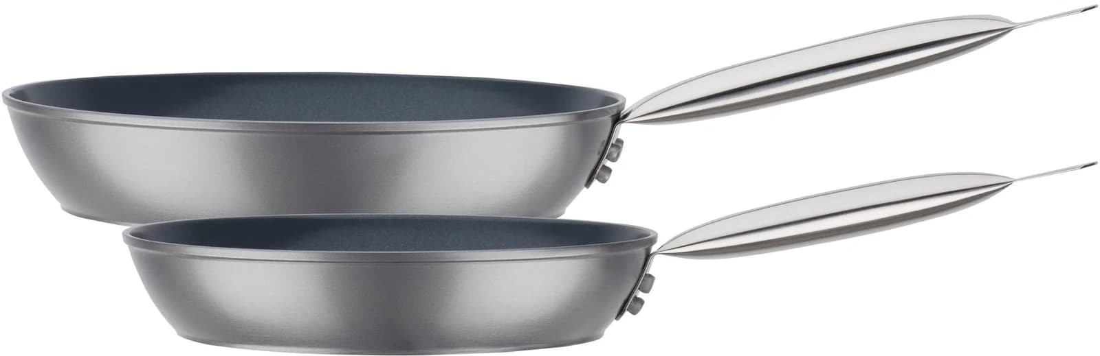 GSW Pfannen-Set Gastro Quick Grau Aluminium Antihaft