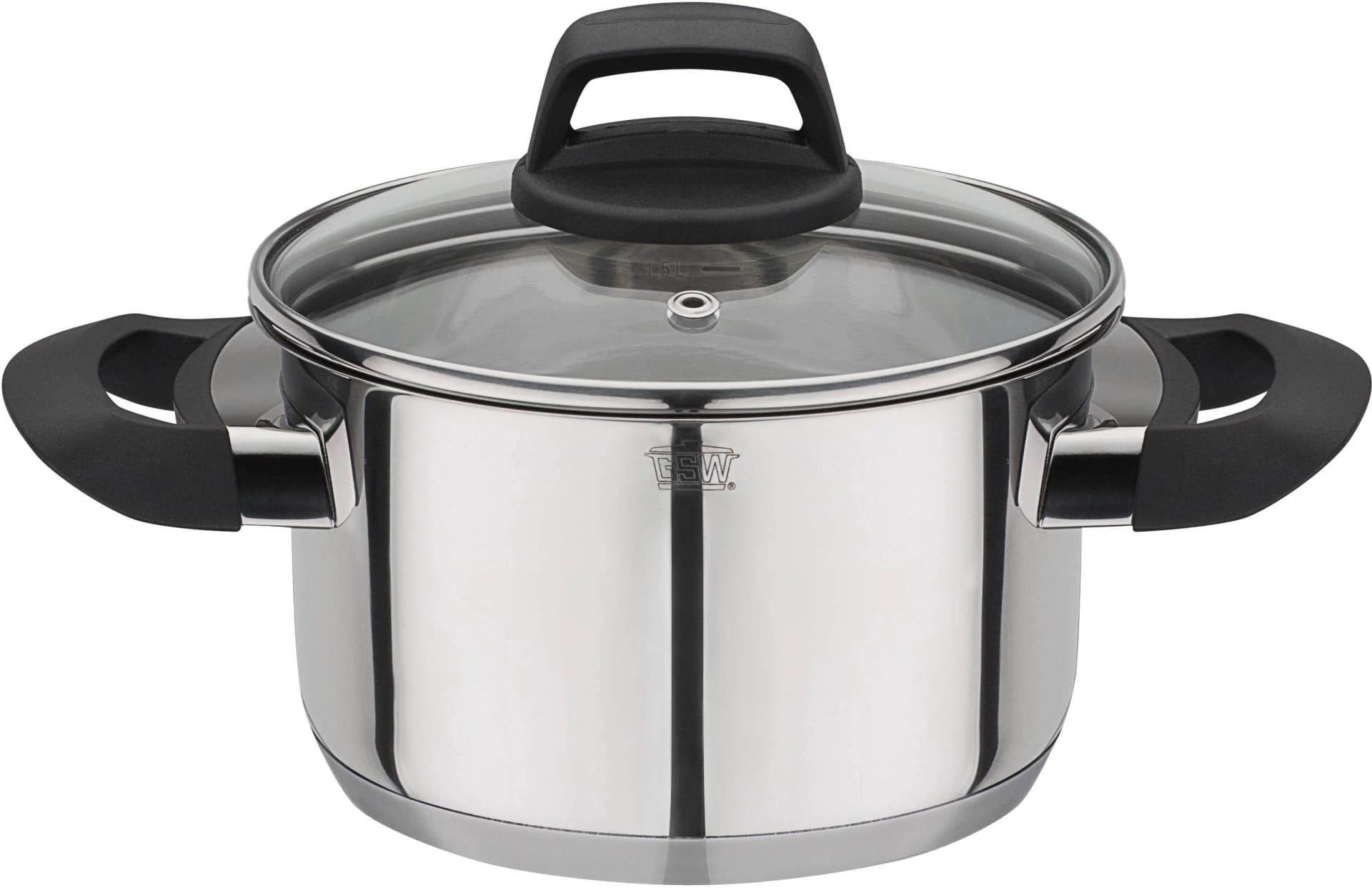 Fleischtopf GSW Como Silber Edelstahl Induktion 1,9 l